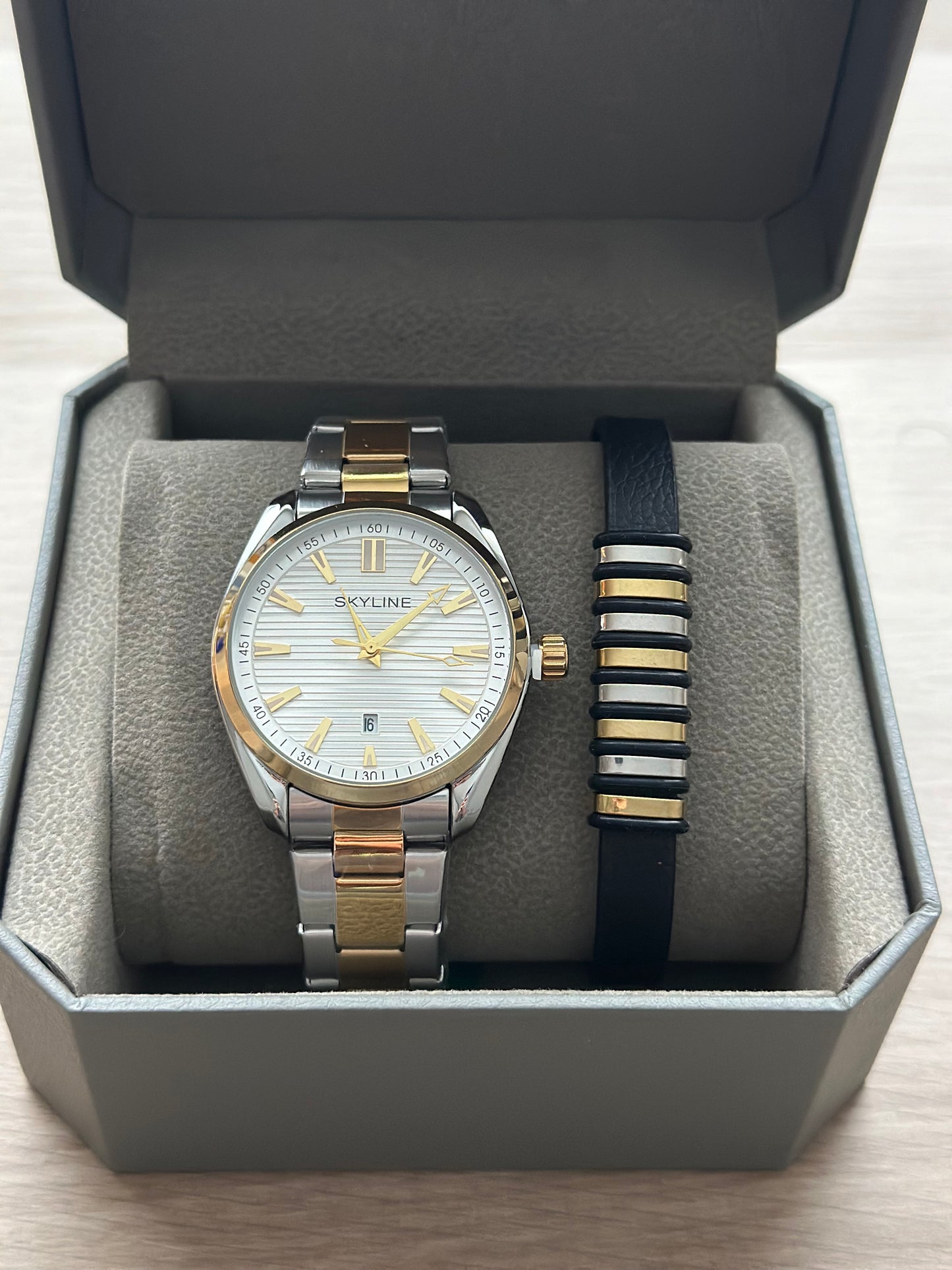 Reloj Premium Skyline para Hombre + Pulsera de Regalo