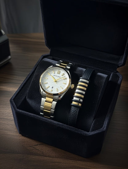 Reloj Premium Skyline para Hombre + Pulsera de Regalo