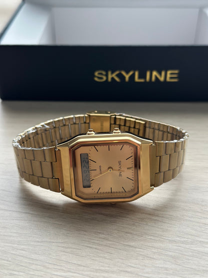 RELOJ SKYLINE + 2 BRAZALETES DE REGALO – LUJO QUE SÍ TE PUEDES PERMITIR